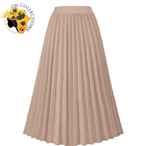 Pleated Midi Skirt
