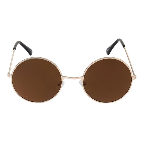 Round Brown Lens Sunglasses